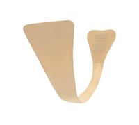 Bye Bra Adhesive String Seamless Thong Unnoticeble C String with Soft Lace Finish Reusable Up to 50 Times, Black/Beige (Beige)