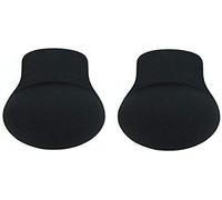 Bye Bra Fabric Pull ups Breast Lift Pasties Reusable Adhesive Nipple Covers for Lifted Effect Invisible Lifting Bra Cups Adjustable Breast Petals Sticker, Black (M)