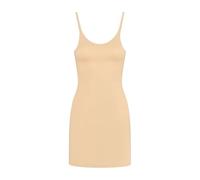 Bye Bra Invisible Body Shapping Slip Dress, Light Tummny Control, Seamless Shapewear, Bodycon Cami Dress with Adjustable Straps, Nude and Black, S-XL (Beige, S)