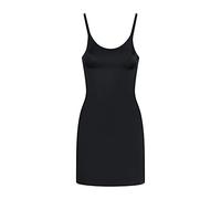 Bye Bra Invisible Body Shapping Slip Dress, Light Tummny Control, Seamless Shapewear, Bodycon Cami Dress with Adjustable Straps, Nude and Black, S-XL (Black, XL)