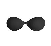 Bye Bra Invisible Bra Invisible Adhesive Bra for Backless Outfits, Reusable up to 50 Times, Cup D Black