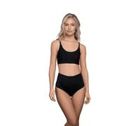 Bye Bra Invisible Mid Waist Brief, Light Control, Comfortable, Shapewear For Women, Soft Fabric, Lightweight Shapewear, Black, XXL