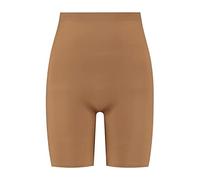 Bye Bra Invisible Shorts, Seamless Shapewear, Light Tummy Control Knickers, Smooth Shaping Comfortable Underwear, Anti-Chafing Shorts, Nude and Black, S-XL (Light Brown, L)
