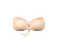 Bye Bra Lace-It Bra, Adhesive Bra, Push-up Bra, Self-Adhesive Bra, Sticky Bra, Strapless and Backless Bra, Cup A-E, Beige/Black/White (UK, Cup & Band, D, Standard, Beige)