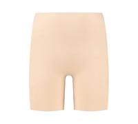 Bye Bra Mid Waist Low Back Shaping Shorts for Women, No Show Seamless Underwear for Backless Outfits, Stay Put Silicone, Soft Fabric (Beige, L)