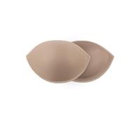 Bye Bra Mineral Oil Push up Pads, Removable Bra Inserts, Breast Enhancers for Natural Cleavage Effect, Available in A-B, C-D (A-B) Beige