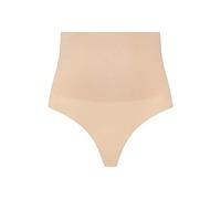 Bye Bra Seamless Thong, Shaping Thong, Medium Tummy Control, Butt Lift, Shapewear for Women, Black/Beige Size: S- XXL