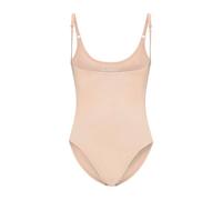 Bye Bra Soft Touch Open Bust Shapewear Bodysuit for Women, Tummy Control Body Shaper, Adjustable Straps, Seamless Smoothing Fit, S-XXL (Beige, S)