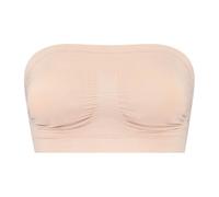 Bye Bra Soft Touch Seamless Tube Top for Women, Strapless Shapewear with Removable Pads, Smooth & Lightweight, Comfortable Support, Black & Beige S-XXL (Beige, S)