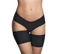 Bye Bra Thigh Bands for Women, Silicone Straps, Anti-Chafing and Rubbing Bands, Prevent Inner Thigh Chafing, Beige and Black, S-XXL
