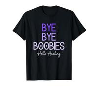 Bye Bye Boobies Hello Healing Purple T-Shirt, Men, Black, Medium