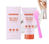 Bye-Bye-Bush Hair Removal Cream,Gentle Formula for Face, Legs,Underarms,Intimate and Bikini,Fast Painless Depilatory Cream with Spatula for Men & Women,Safe for Sensitive Skin