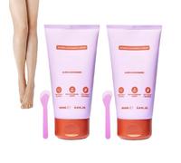 Bye Bye Bushs Hair Removal Cream, 2 Pack Gentle Nourishing Hair Removal Cream, Painless Intimate Hairs Remover with Spatula Applicator, Soothing Fast Facial Hairs Removals, for Women (150ml*2)