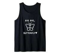 Bye Bye Butterfly Minimal Line Art Tank Top