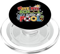 Bye Bye School Hello Pool Shirt Kids Last Day of School PopSockets PopGrip for MagSafe