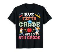 Bye Fifth Grade Hello 6Th Grade Students Back to School T-Shirt