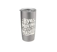 Bye, Moving to Madrid Stainless Steel Insulated Tumbler
