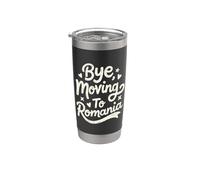 Bye, Moving to Romania Stainless Steel Insulated Tumbler