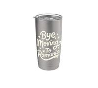 Bye, Moving to Romania Stainless Steel Insulated Tumbler