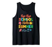 Bye School Hello Summer Last Days Of School Vacation Brerk Tank Top