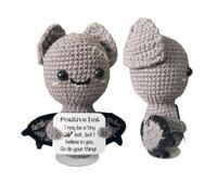 Byeaon Halloween Crochet Bat Blessing Inspirational Miniature Ornament