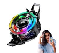Byeaon Magnetic Phone Cooler, Game Phone Heat Dissipation Pad, Mobile Cooler Attachment, Smart Control System, Rapid Cooling Mechanism, 61.5x111x36mm, For Recording