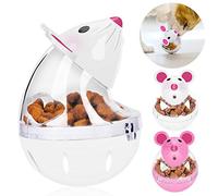 byepica Interactive Cat Feeder Ball, Slow Feed Mice Tumbler Toy, Pet Food Dispenser, Cat Food Toy Ball