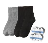 BYESOX 12 Pairs Disposable Socks for Travel, One-Time Socks, Compressed, Good for On the Go, One Size