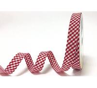 Byetsa 7440 18mm 046 Red Gingham Bias Binding on a 25m Roll