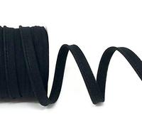 Byetsa Black 10mm Polycotton Piping on a 3m Length (N.B This is a Cut from a roll, Presented on a Bertie's Bows Ribbon Card)