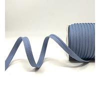 Byetsa Blue Linen 10mm Piping on a 2m Length (N.B This is a Cut from a roll, Presented on a Bertie's Bows Ribbon Card)