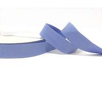 Byetsa Cornflower Blue 18mm Stretch Bias Binding on a 3m Length, Cut from a roll and Presented on a Bertie's Bows Ribbon Card (3% Elastine/97% Cotton)