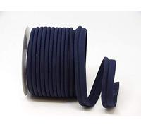 Byetsa Navy Blue 18mm Polycotton Piping (5mm Pipe) on a 3m Length (N.B This is a Cut from a roll, Presented on a Bertie's Bows Ribbon Card)