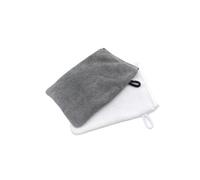 Byezhou Microfibre Face Mitts, 2 PCS Makeup Remover Gloves, Soft Face Cleansing Mitts, Bath SPA Terry Cloth, Beige, 21 cm x 15 cm, 2 count