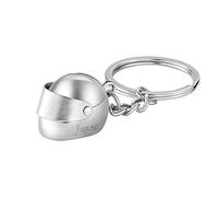 BYFDIY Personalised Monogrammed Motorcycle Flexible Lens Helmet Biker Stainless Steel Key Chain with Gift Box Custom Engraving Keychain for Men, Boyfriend, Birthday Father's Day Gift