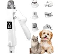 Byffoer 2 in 1 Claw Clippers for Dogs, Cat Claw Scissors with Light Collection Container, Nail Clippers for Safe Paw Care Without Fear, Splash Guard for Pets