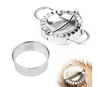 Byffoer Dumpling Maker Set, Stainless Steel Dumpling Maker, Ravioli Shaper, Dumpling Cutter
