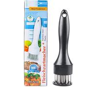 Byffoer Meat hammer, meat tenderiser, stainless steel meat tenderiser, manual steak hammer, professional needle, meat tenderiser, meat hammer for chicken breasts, steak, schnitzel, beef