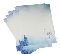 BYFRI 10pcs Writing Paper Letter Vintage Chinese Style Flower Writing Paper Letter Set Writing Stationary Paper Set