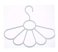 BYFRI 1pc Tie Hange Fan Scarf Hanger Frame Petal Tie Belt Tie Storage Rack Holes Holder Closet Organizer Random Color