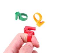 BYFRI 3 Pcs Plastic Quilting Sewing Thread Cutter Ring Line Finger Cutting Tool for Yarn, Thread - Random Color