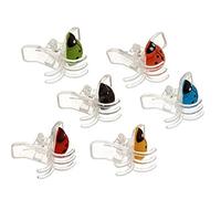 BYFRI 30 Pcs Ladybug Plant Support Clips Garden Clips Plant Clips for Orchid Plants Stem Supportsakuraorchid small Hair Clips orchid Clips orchid Potting Mix plant Clips orchid plant Sticks Support