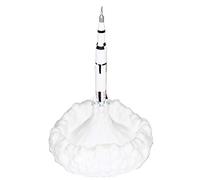 BYFRI 3d Print Saturn V Lamps Rechargeable Night Light with Moon Land Space for Room Decoration