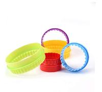 BYFRI 6PCS 6 Size Plastic Cupcake Round Shape Cookie Cutter Cake Mold Biscuit Fondant Cake Kitchen Cooking Tools