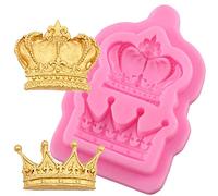 BYFRI Crowns From Princess Queen 3d Silicone Mold Fondant Cake Cupcake Decorating Tools Clay Resin Candy Super Sculpey