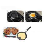 BYFRI Frying Pan Nonstick Mini Egg Cooking Pan Stainless Steel Fry Pancakes Pan Skillet Heart Shape