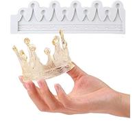 BYFRI Silicone Fondant Molds 3d Crown Shape Chocolate Molds Candy Mold Gumpaste Mould Cake Decoration Tool Cupcake Topper