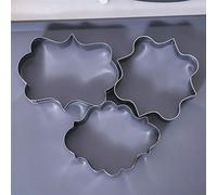 BYFRI Stainless Steel Plaque Frame Pastry Biscuit Cookie Cutter Cake Fondant Pancake Cutters Mold Pack of 3
