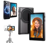 BYFUTR Vlog Selfie Monitor Screen for iPhone & Android, Built-in Speaker & Adjust Focus Wireless Magnetic Phone Vlog Selfie Monitor Screen for Rear Camera, Live Stream for TikTok