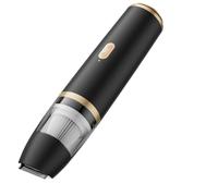 BYGD Handheld Car Vacuum Cleaner, Portable Mini Cordless Vacuum Cleaner with 6000pa Suction Power, Tape-C Charge,and LED Light for Car,Office Desk, Keyboard,Pet Hair (Black)